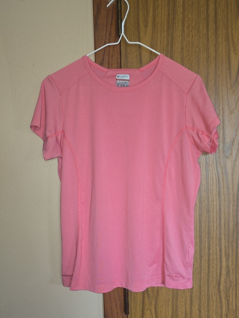 Columbia Women’s Pink Athletic Short-Sleeve Tee